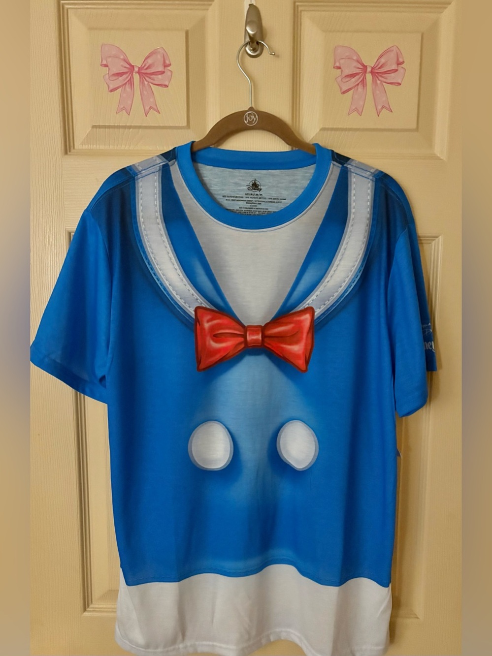 NEW Disney Parks Donald Duck Printed Costume Cosplay T-Shirt Adult Medium NWT